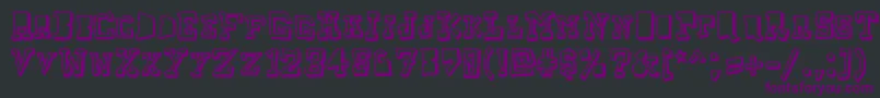 Шрифт Taketwo – фиолетовые шрифты на чёрном фоне