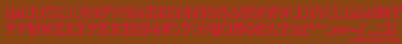 Шрифт Taketwo – красные шрифты на коричневом фоне