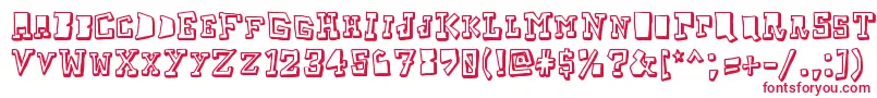 Taketwo-fontti – punaiset fontit valkoisella taustalla