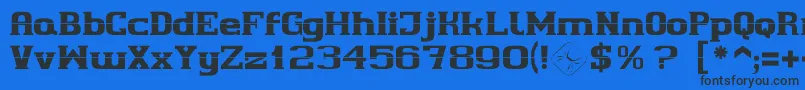 Cherif Font – Black Fonts on Blue Background