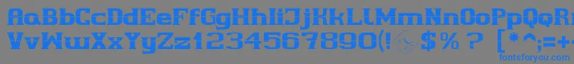 Шрифт Cherif – синие шрифты на сером фоне