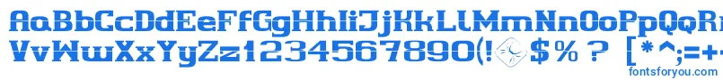 Cherif-fontti – siniset fontit valkoisella taustalla