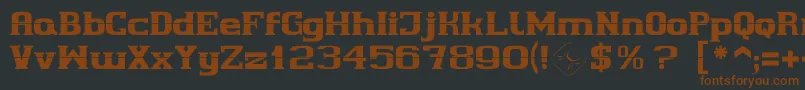Cherif Font – Brown Fonts on Black Background