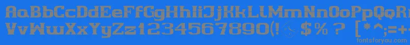 Cherif Font – Gray Fonts on Blue Background