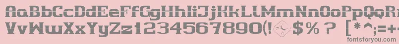 Cherif Font – Gray Fonts on Pink Background
