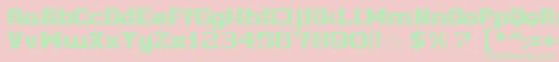 Cherif Font – Green Fonts on Pink Background