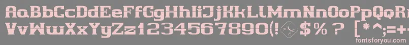 Cherif Font – Pink Fonts on Gray Background