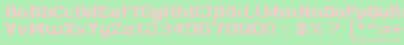 Cherif Font – Pink Fonts on Green Background