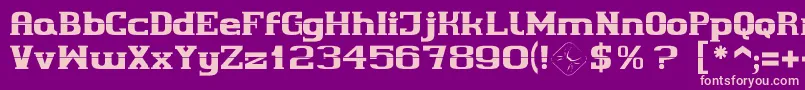 fuente Cherif – Fuentes Rosadas Sobre Fondo Morado