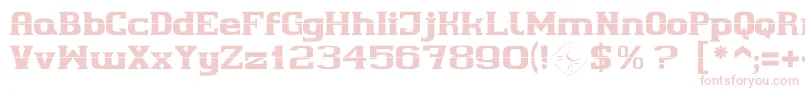 フォントCherif – 白い背景にピンクのフォント