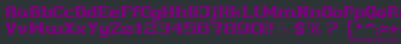 Cherif Font – Purple Fonts on Black Background