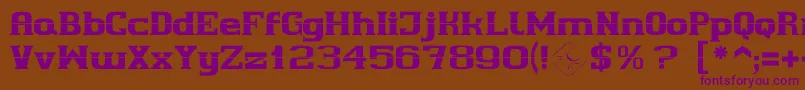 Cherif Font – Purple Fonts on Brown Background