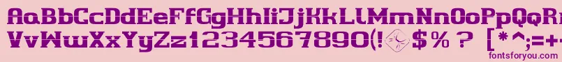 Cherif Font – Purple Fonts on Pink Background