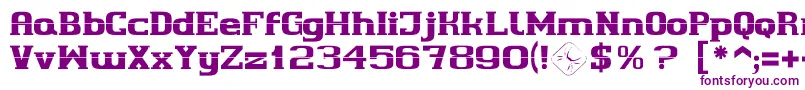 Cherif Font – Purple Fonts on White Background