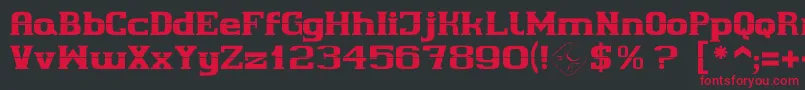 Cherif Font – Red Fonts on Black Background