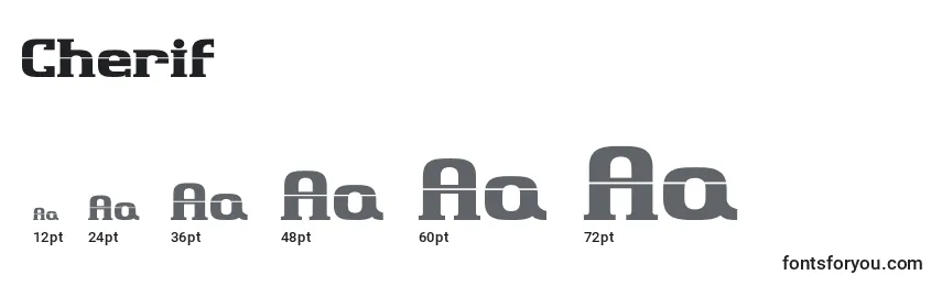 Cherif Font Sizes