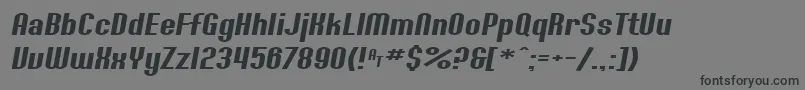 SfWillametteExtendedItalic-Schriftart – Schwarze Schriften auf grauem Hintergrund