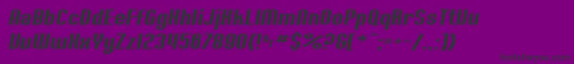 SfWillametteExtendedItalic-Schriftart – Schwarze Schriften auf violettem Hintergrund