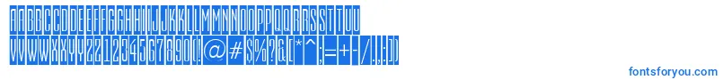 Шрифт EmpirialcmRegular – синие шрифты на белом фоне