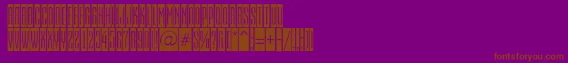 Шрифт EmpirialcmRegular – коричневые шрифты на фиолетовом фоне