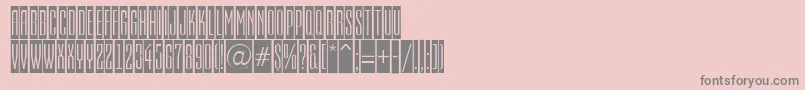 Шрифт EmpirialcmRegular – серые шрифты на розовом фоне