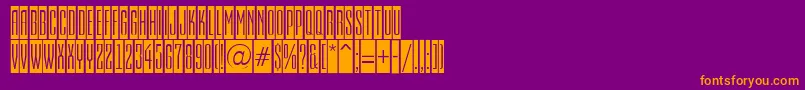 Шрифт EmpirialcmRegular – оранжевые шрифты на фиолетовом фоне