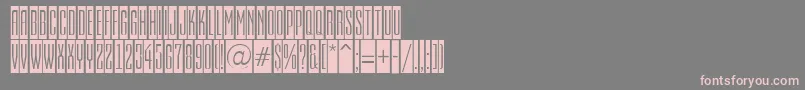 フォントEmpirialcmRegular – 灰色の背景にピンクのフォント