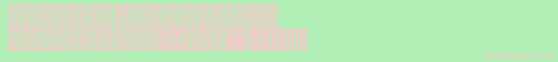 フォントEmpirialcmRegular – 緑の背景にピンクのフォント