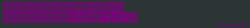 Шрифт EmpirialcmRegular – фиолетовые шрифты на чёрном фоне