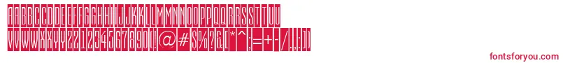Шрифт EmpirialcmRegular – красные шрифты на белом фоне