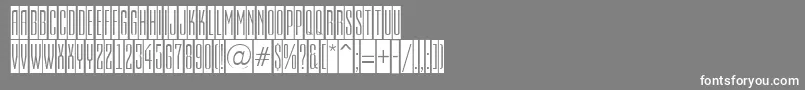 フォントEmpirialcmRegular – 灰色の背景に白い文字