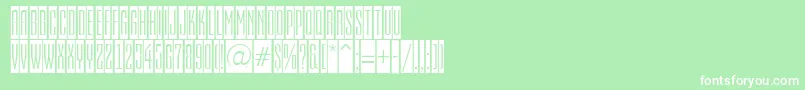 フォントEmpirialcmRegular – 緑の背景に白い文字