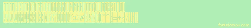 EmpirialcmRegular Font – Yellow Fonts on Green Background