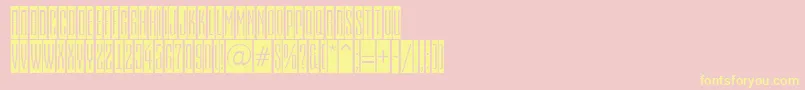 Шрифт EmpirialcmRegular – жёлтые шрифты на розовом фоне