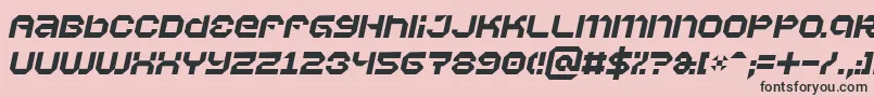 Vaporbi Font – Black Fonts on Pink Background