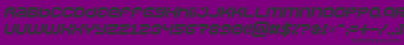 Шрифт Vaporbi – чёрные шрифты на фиолетовом фоне