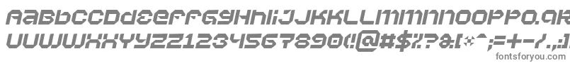 フォントVaporbi – 白い背景に灰色の文字