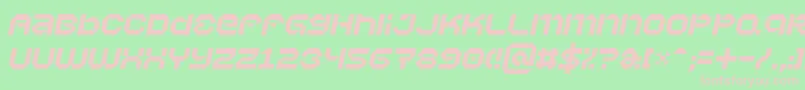 Vaporbi Font – Pink Fonts on Green Background