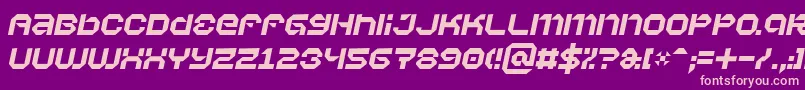 Vaporbi Font – Pink Fonts on Purple Background