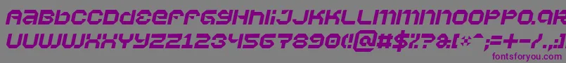 Vaporbi Font – Purple Fonts on Gray Background