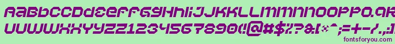 Vaporbi Font – Purple Fonts on Green Background