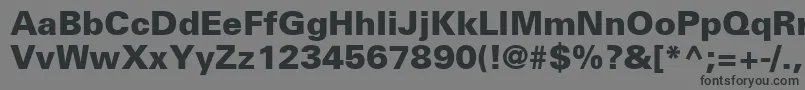 NovaBlackSsiBlack Font – Black Fonts on Gray Background