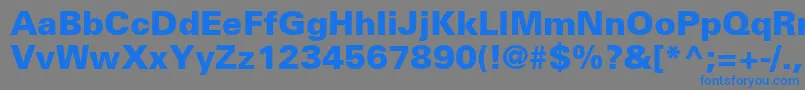 NovaBlackSsiBlack Font – Blue Fonts on Gray Background