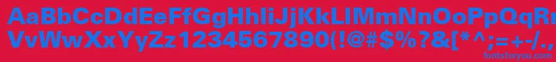 NovaBlackSsiBlack Font – Blue Fonts on Red Background