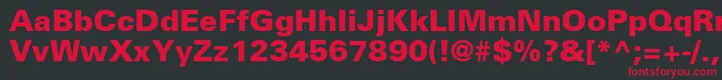NovaBlackSsiBlack Font – Red Fonts on Black Background