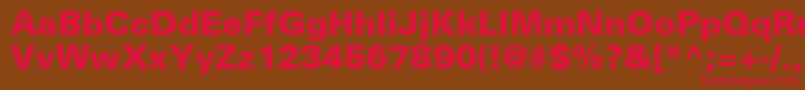 NovaBlackSsiBlack Font – Red Fonts on Brown Background