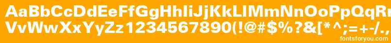 NovaBlackSsiBlack Font – White Fonts on Orange Background
