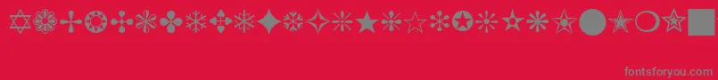 ZbatsPs Font – Gray Fonts on Red Background