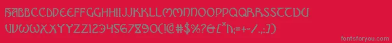 Шрифт BrinAthynCondensed – серые шрифты на красном фоне