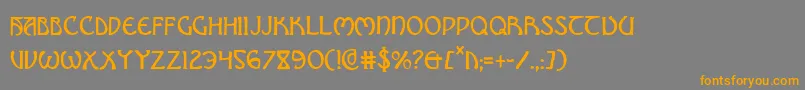 BrinAthynCondensed Font – Orange Fonts on Gray Background